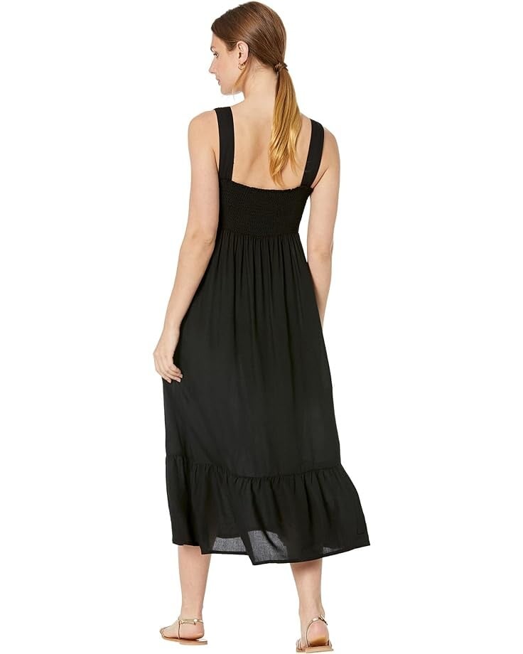 

Платье Roper Rayon Challis Maxi Length Sun Dress w/ Embroidered Bodice, черный