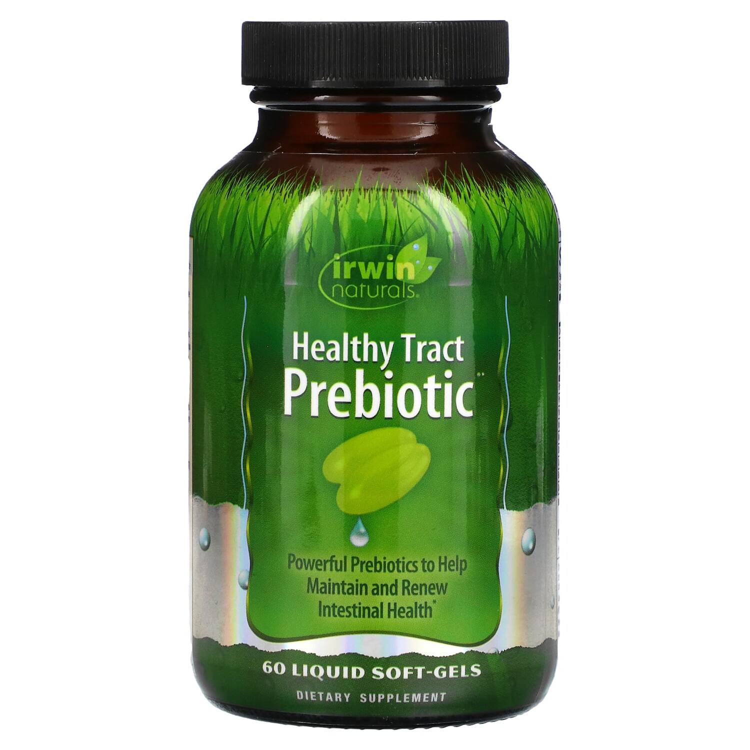 

Healthy Tract Prebiotic, пребиотик для здоровья кишечника, 60 капсул с жидкостью, Irwin Naturals