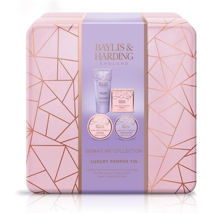 

Роскошный подарочный набор в банках Baylis & Harding с маслом жожоба, ванилью и миндалем — для веганов
