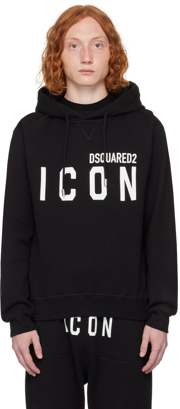 

Черный худи Be Icon Dsquared2