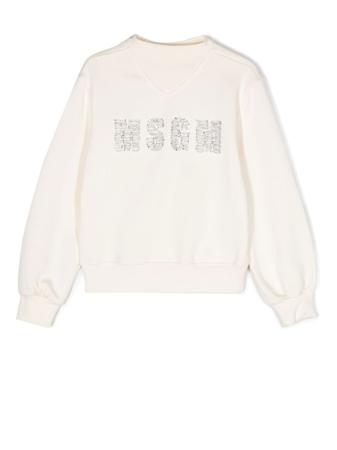 

MSGM Kids толстовка с логотипом, нейтральный цвет