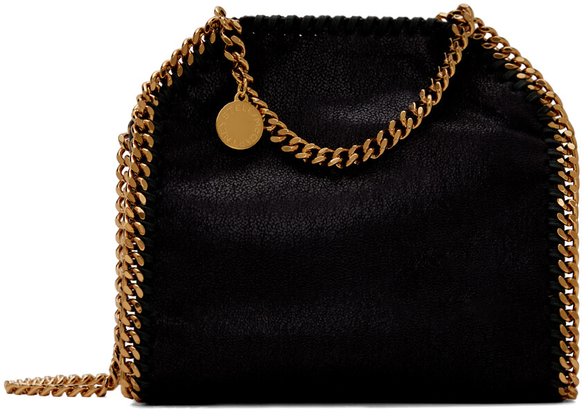 

Черная маленькая сумка-тоут Falabella Stella Mccartney, цвет Black