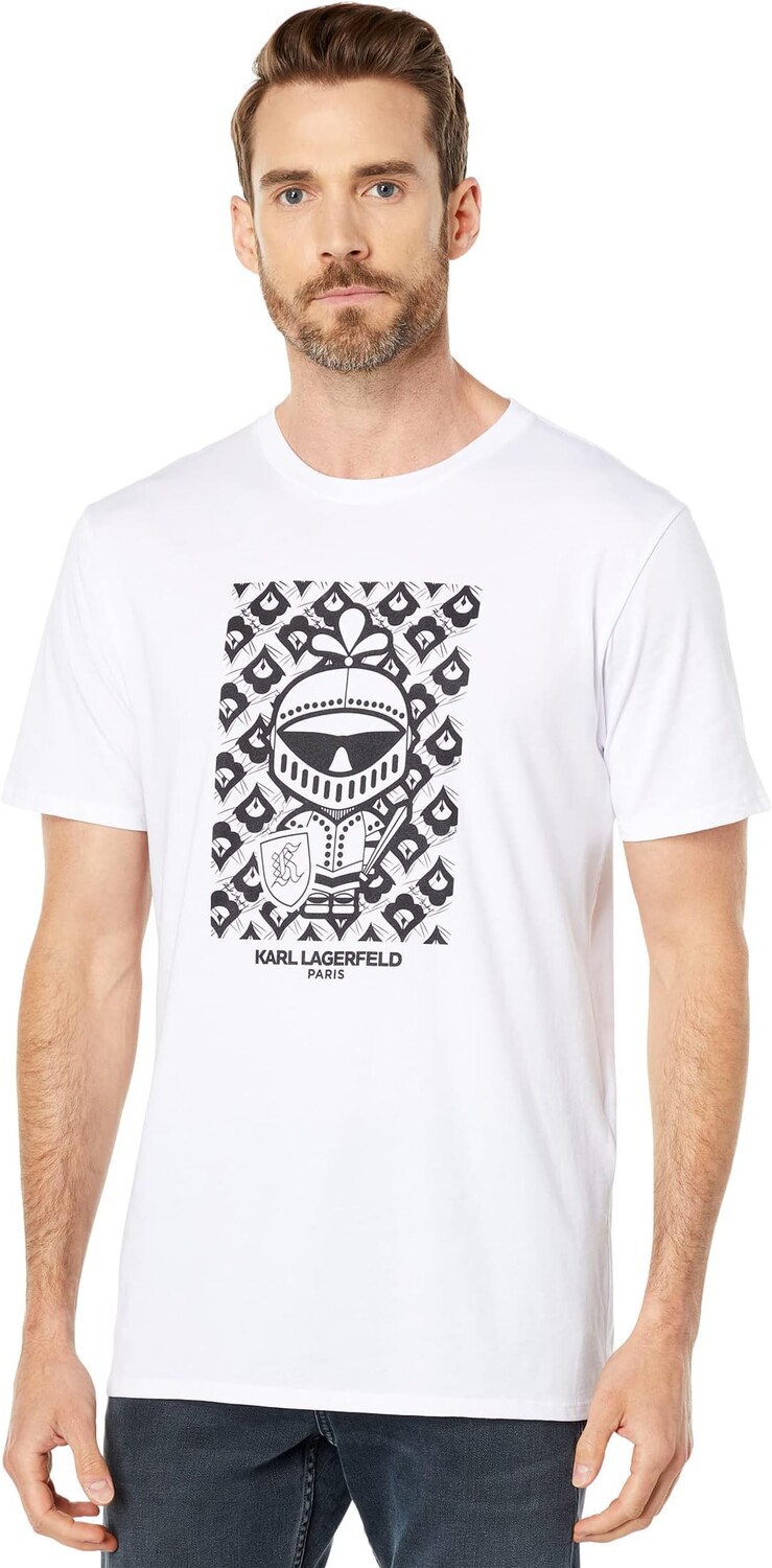 

Футболка с круглым вырезом Armor Karl Karl Lagerfeld Paris, белый