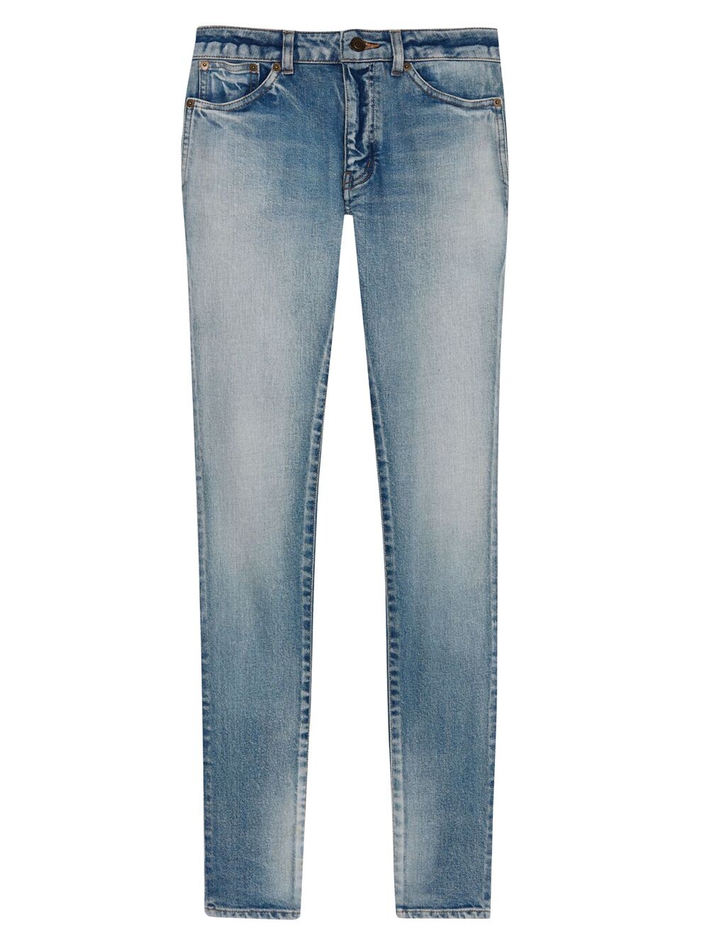 

Джинсы скинни из денима Saint Laurent, синий