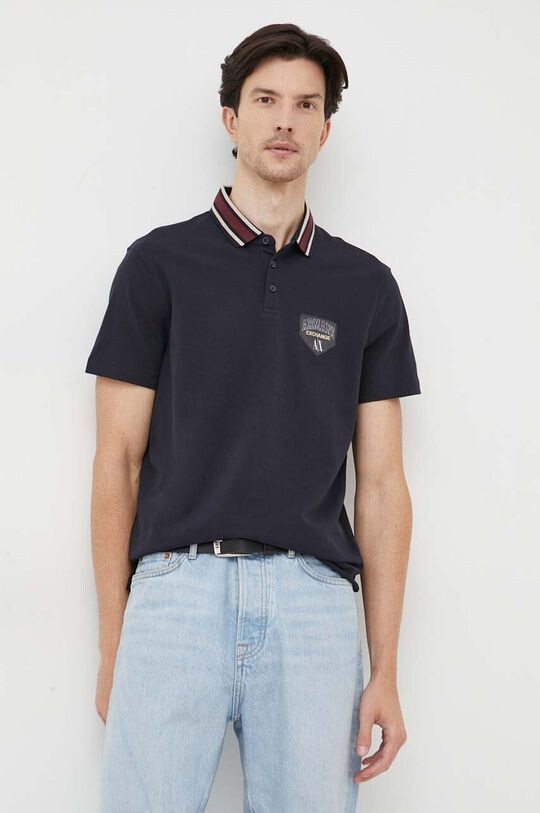 

Рубашка поло Armani Exchange, темно-синий