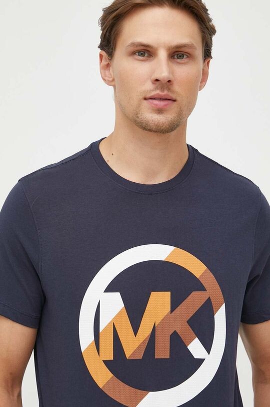 

Хлопковая футболка Michael Kors, темно-синий