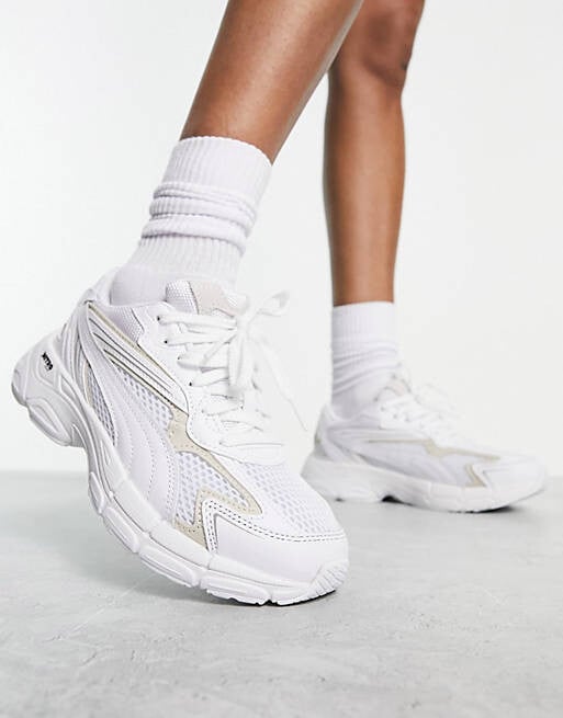 

Белые и серебристые кроссовки Puma Teveris Nitro, Белый