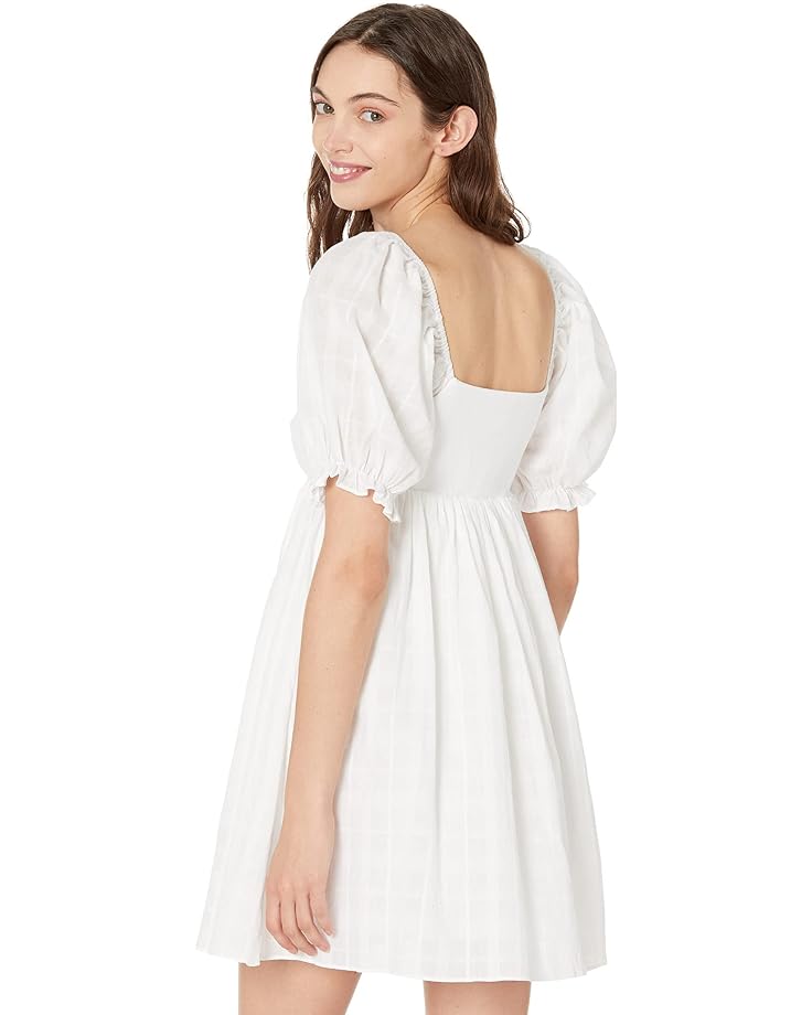 Платье English Factory Mix Media Mini Dress, белый
