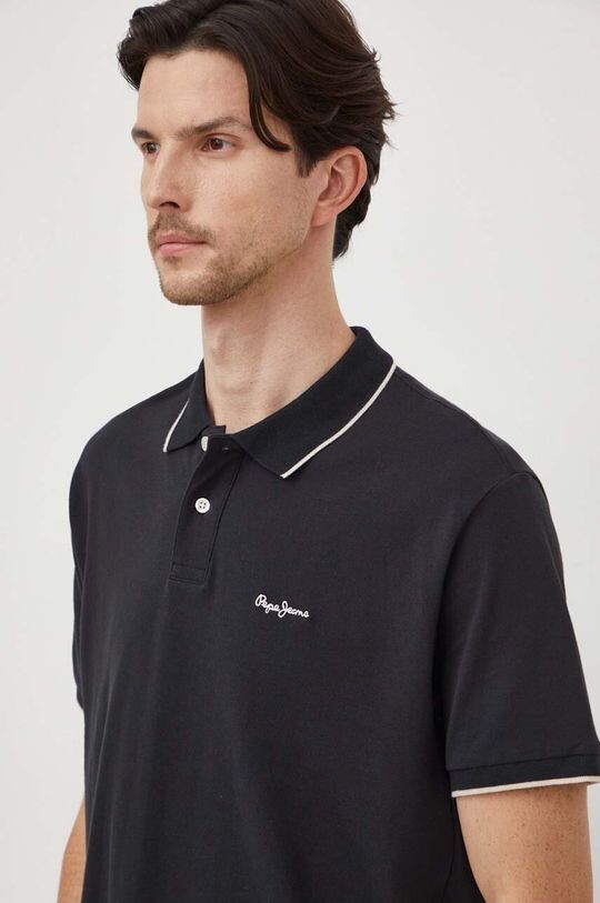 

Хлопковое поло Hans Pepe Jeans, черный