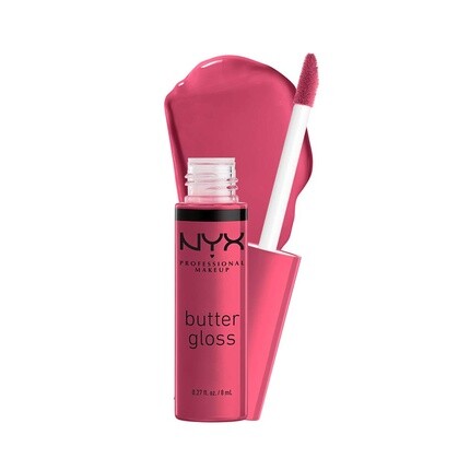 

Сливочный нелипкий блеск для губ №32 «Клубничный чизкейк», Nyx Professional Makeup, Розовый