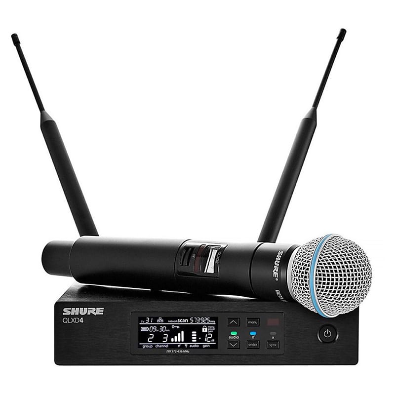 Микрофон Shure QLXD24 / B58-G50 радиосистема с ручным передатчиком shure blx24e b58 m17 662 686 mhz