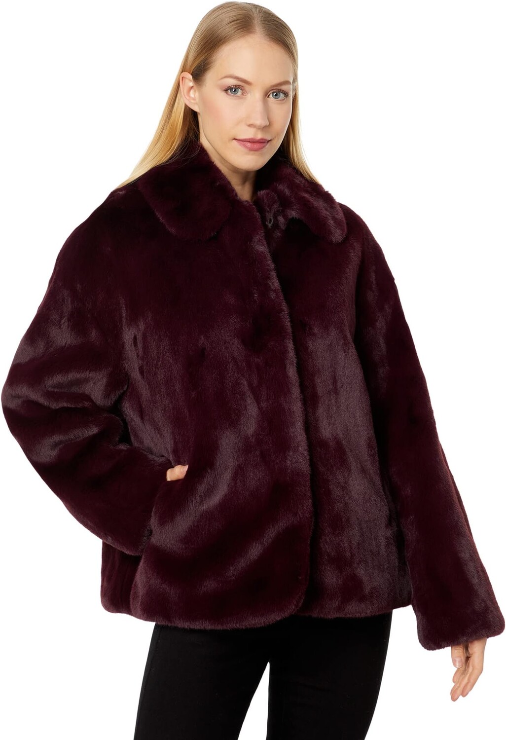 

Пальто из искусственного меха Liliam Ted Baker, цвет Deep Purple