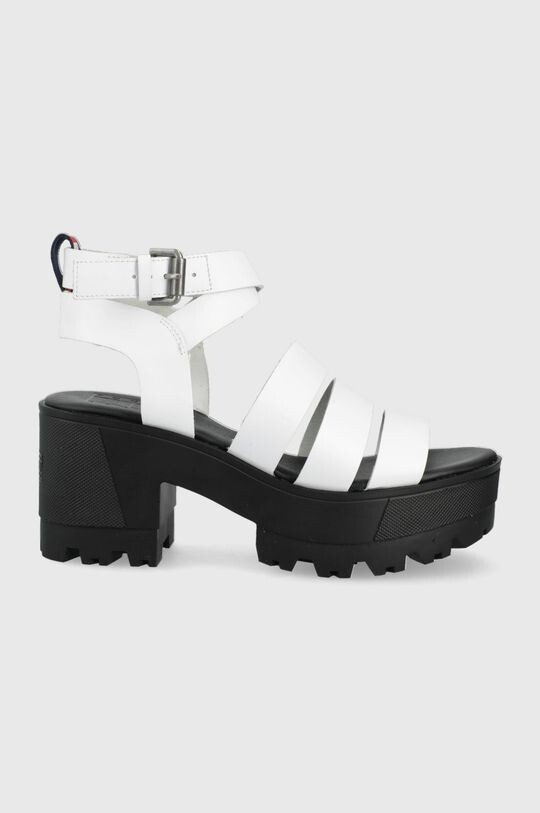 

Кожаные сандалии EN0EN01803.YBR.HEELED. Tommy Jeans, белый