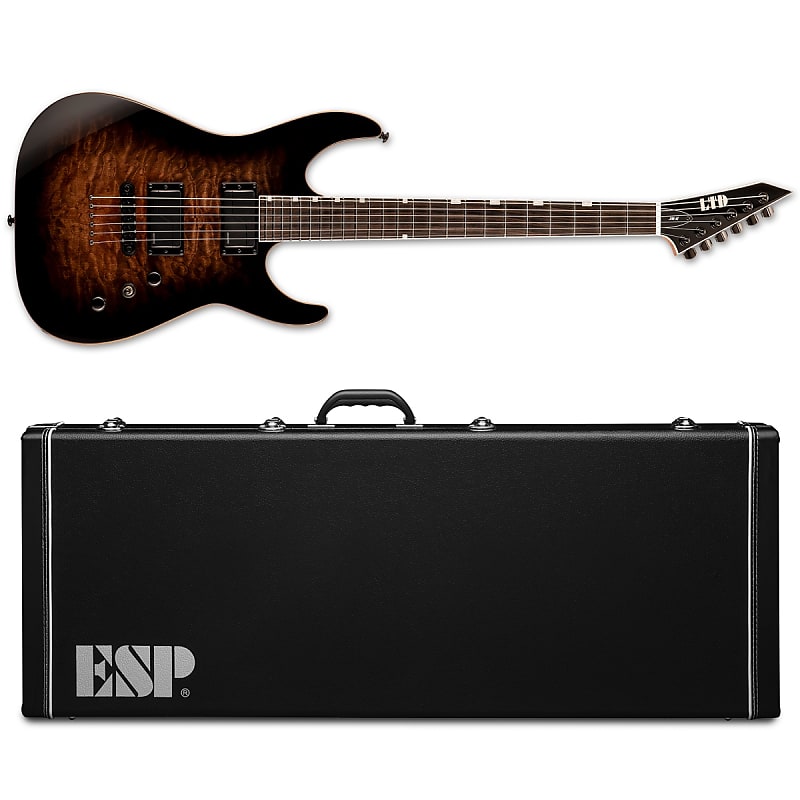 цена Электрогитара ESP LTD JM-II Josh Middleton Black Shadow Burst Electric Guitar + Hard Case JMII KOREA! + FREE ESP LEATHER STRAP!