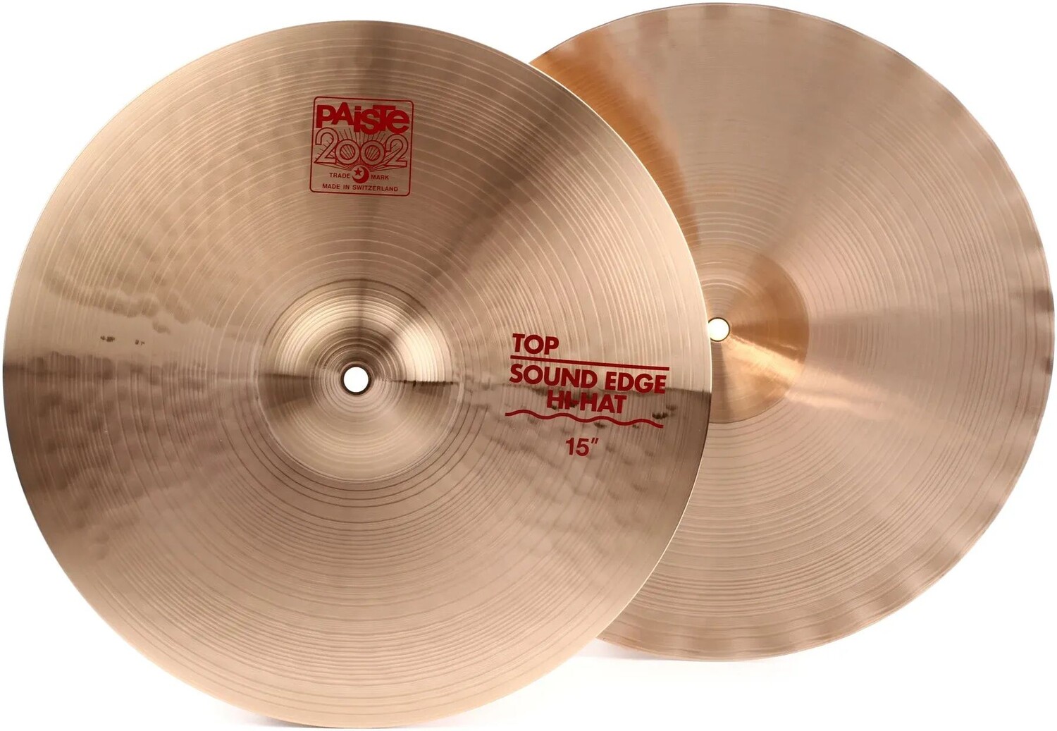 

15-дюймовые тарелки хай-хэта Paiste Sound Edge 2002 года выпуска