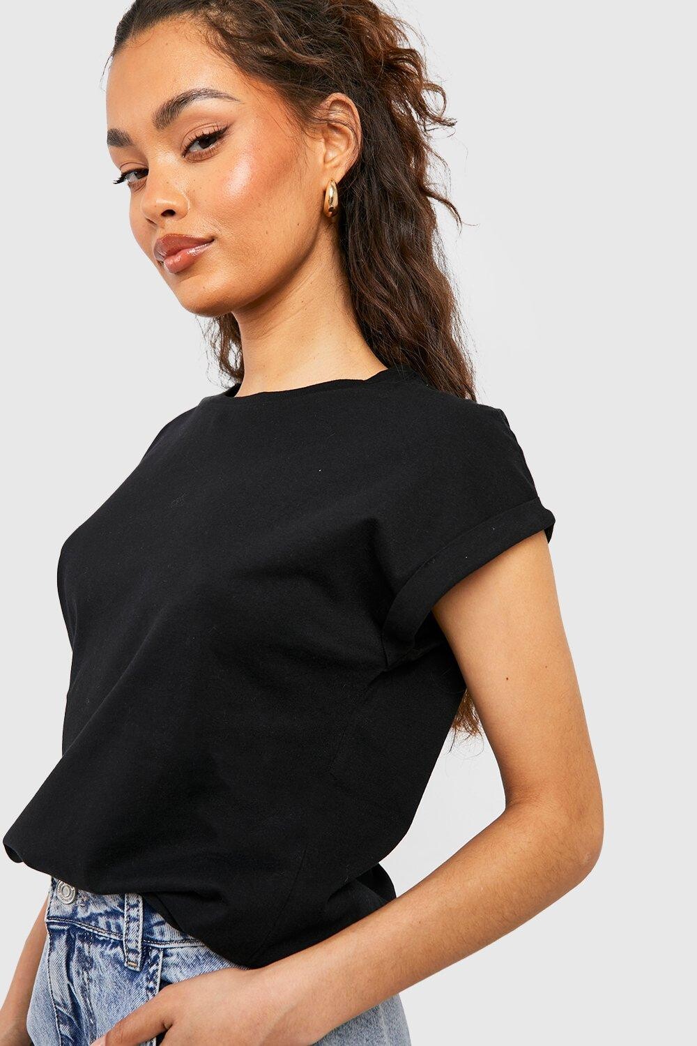 

Футболка с рукавами Boohoo, черный