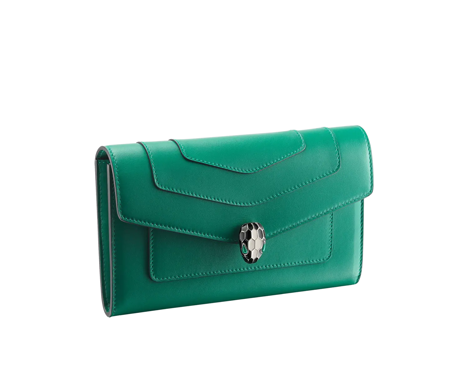 

Serpenti навсегда большой кошелек Bvlgari, зеленый