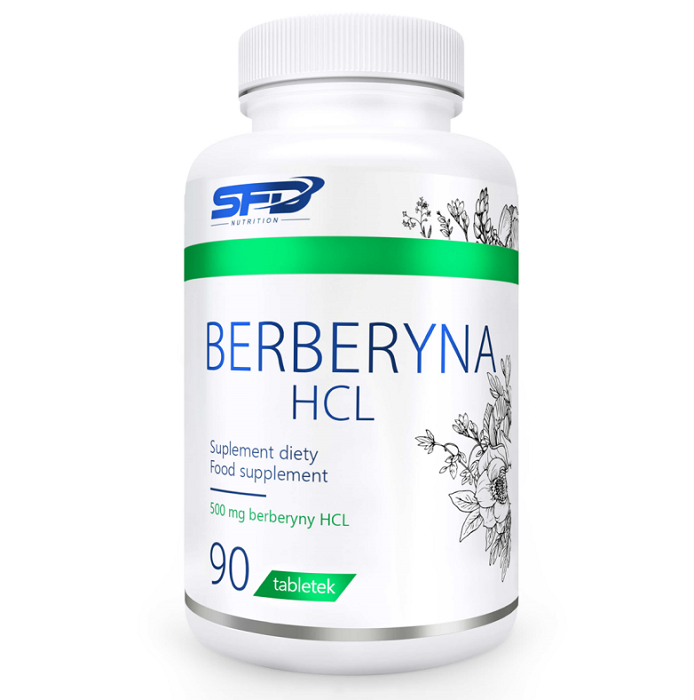 SFD Berberyna HCLпрепарат, регулирующий уровень сахара в крови, 90 шт. sfd nutrition берберин hcl 90 таблеток