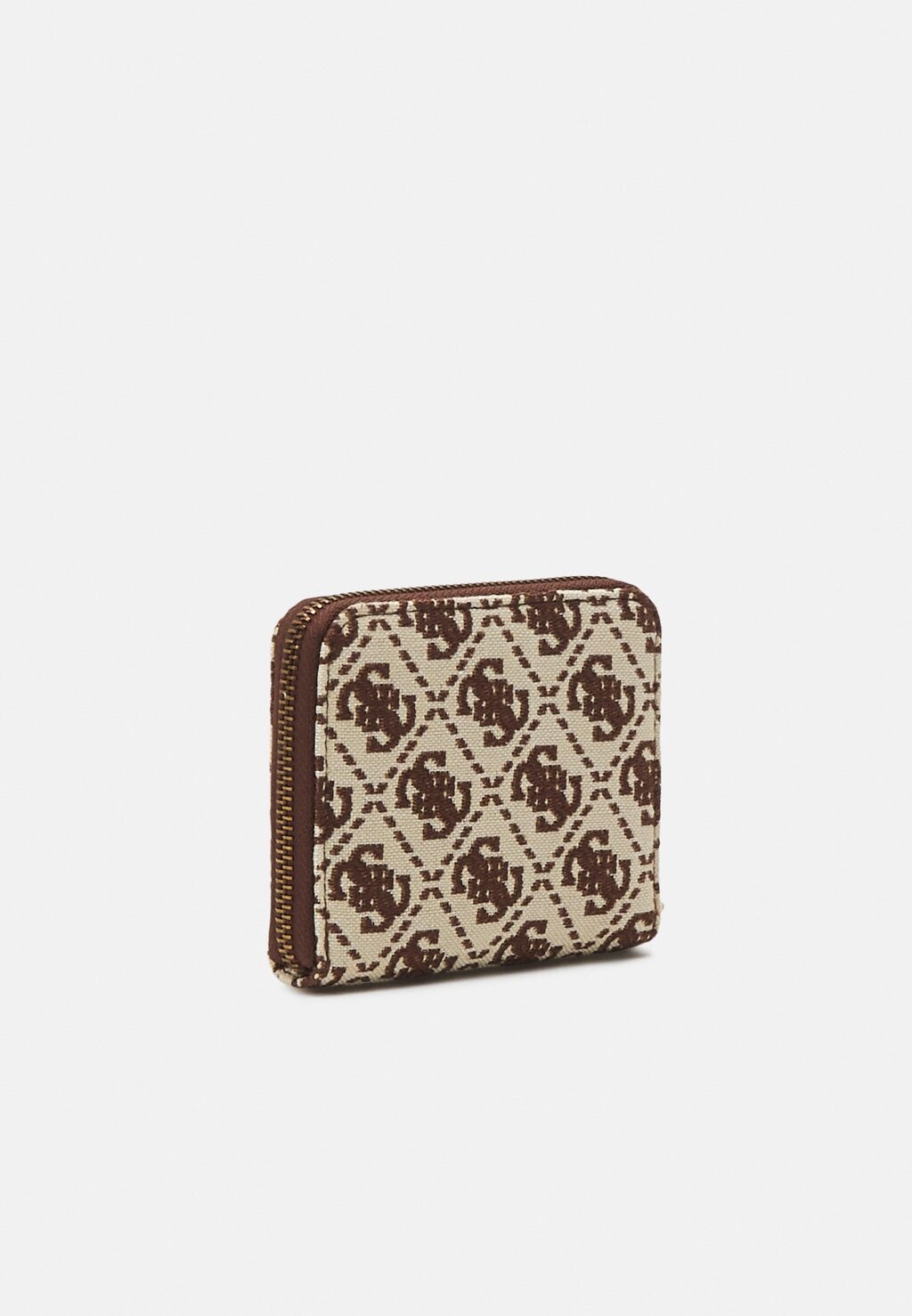 

Кошелек Guess LAUREL SMALL ZIP AROUND, цвет brown logo