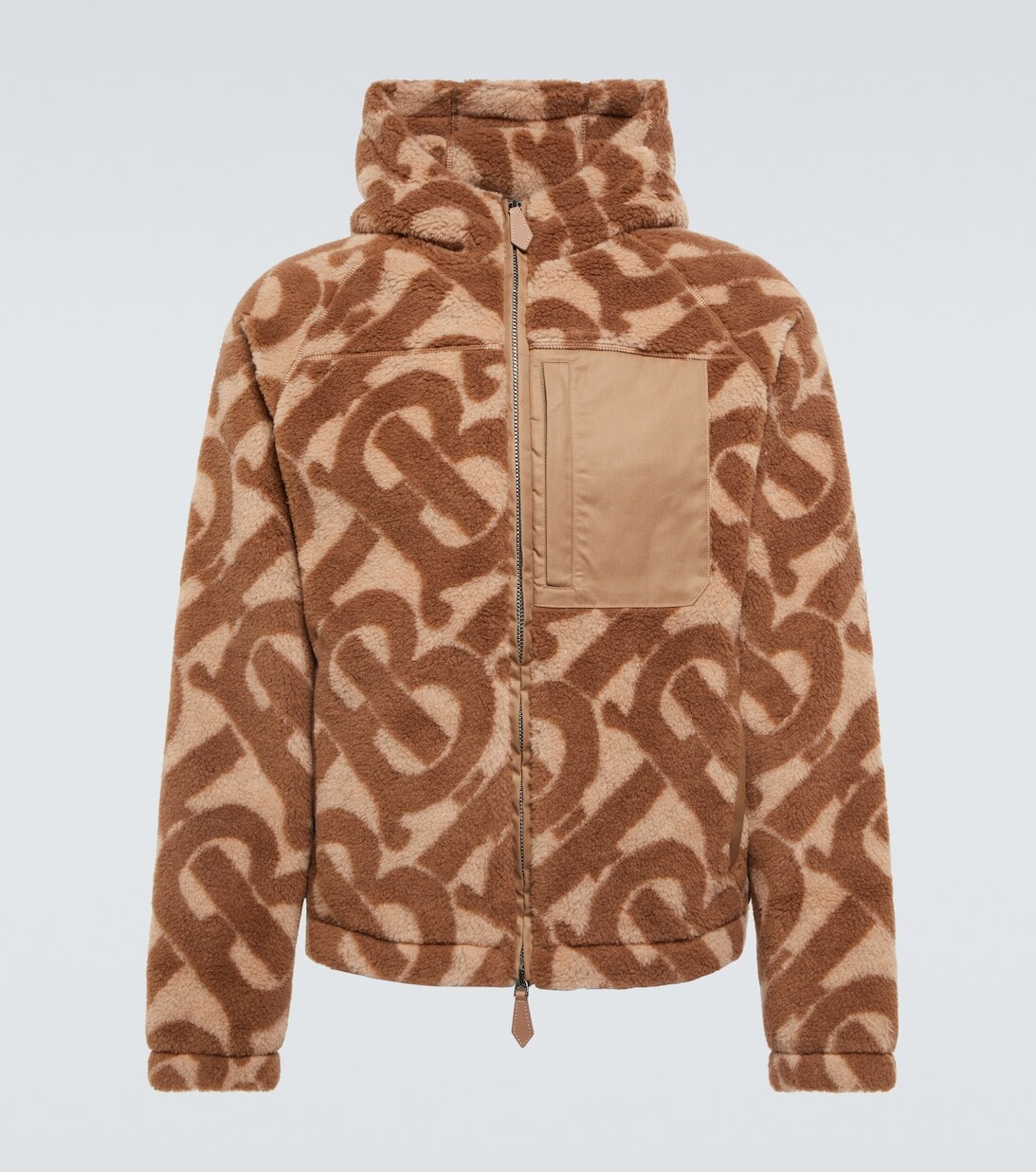 

Жаккардовая флисовая куртка TB Monogram Burberry, бежевый
