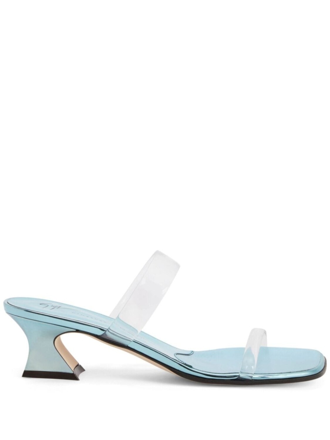 

Giuseppe Zanotti мюли Aude Plexi 45 с открытым носком, синий