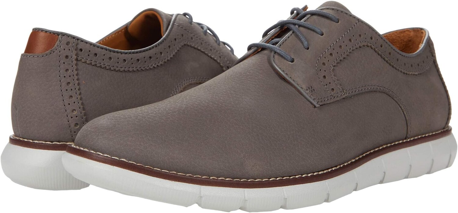 

Оксфорды Holden Plain Toe Oxford Johnston & Murphy, цвет Gray Tumbled Nubuck