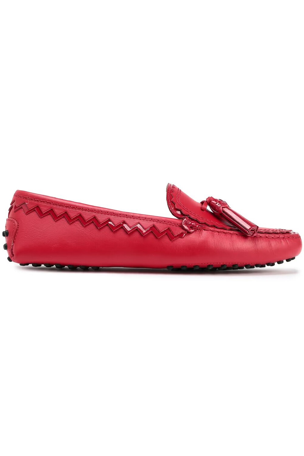 

Кожаные мокасины с лакированной отделкой Tod'S, красный