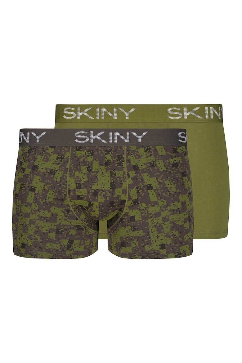 

Боксеры с логотипом - 2 пары Skiny, зеленый