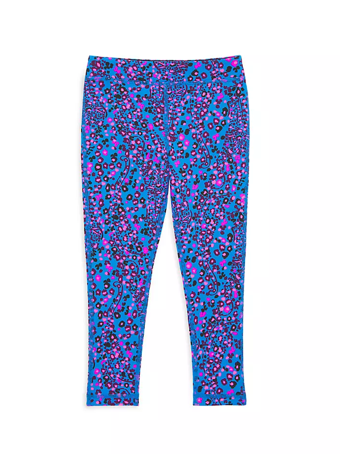 

Мини-леггинсы выходного дня для маленьких девочек и девочек Lilly Pulitzer Kids, цвет blue flare