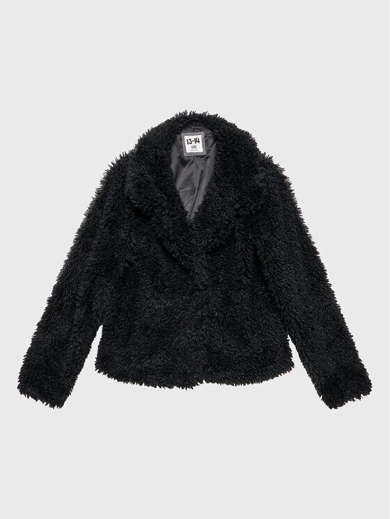 

Шуба стандартного кроя Cotton On Kids, черный
