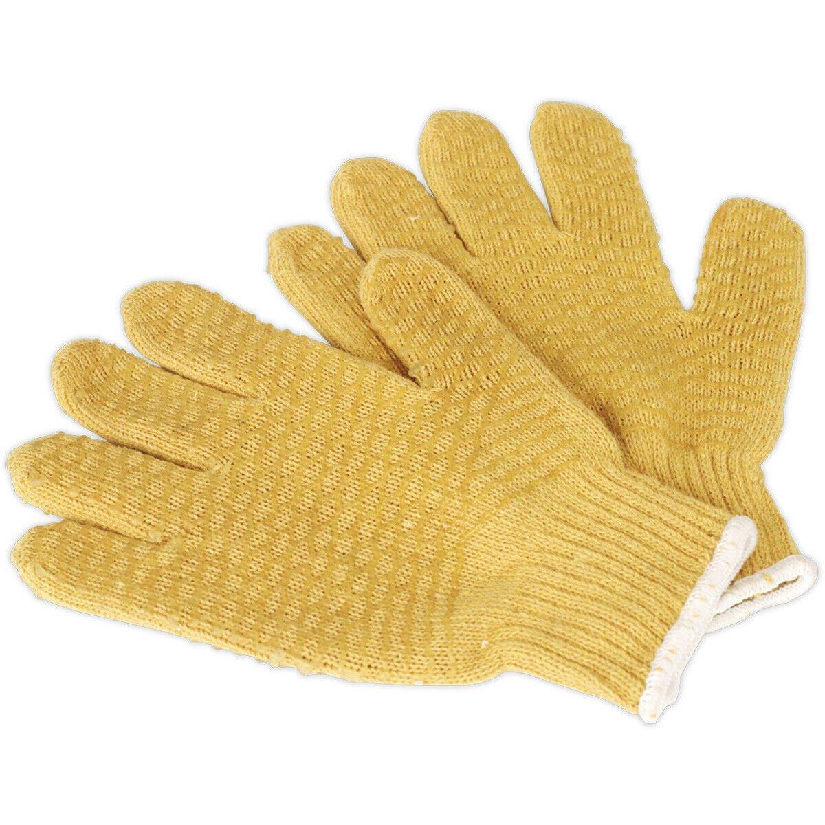 ПАРА противоскользящих перчаток для манипуляций — большие — нейлоновые перчатки — BS EN 388 Loops, мультиколор