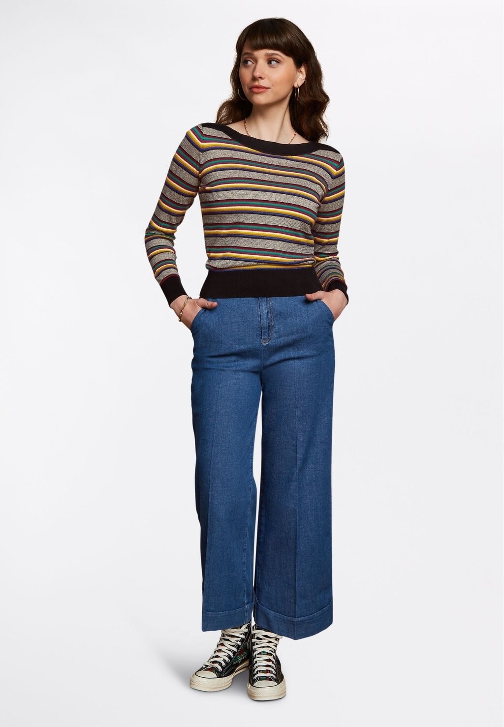 

Джемпер вязаный AUDREY SIXTIES STRIPE King Louie, цвет black