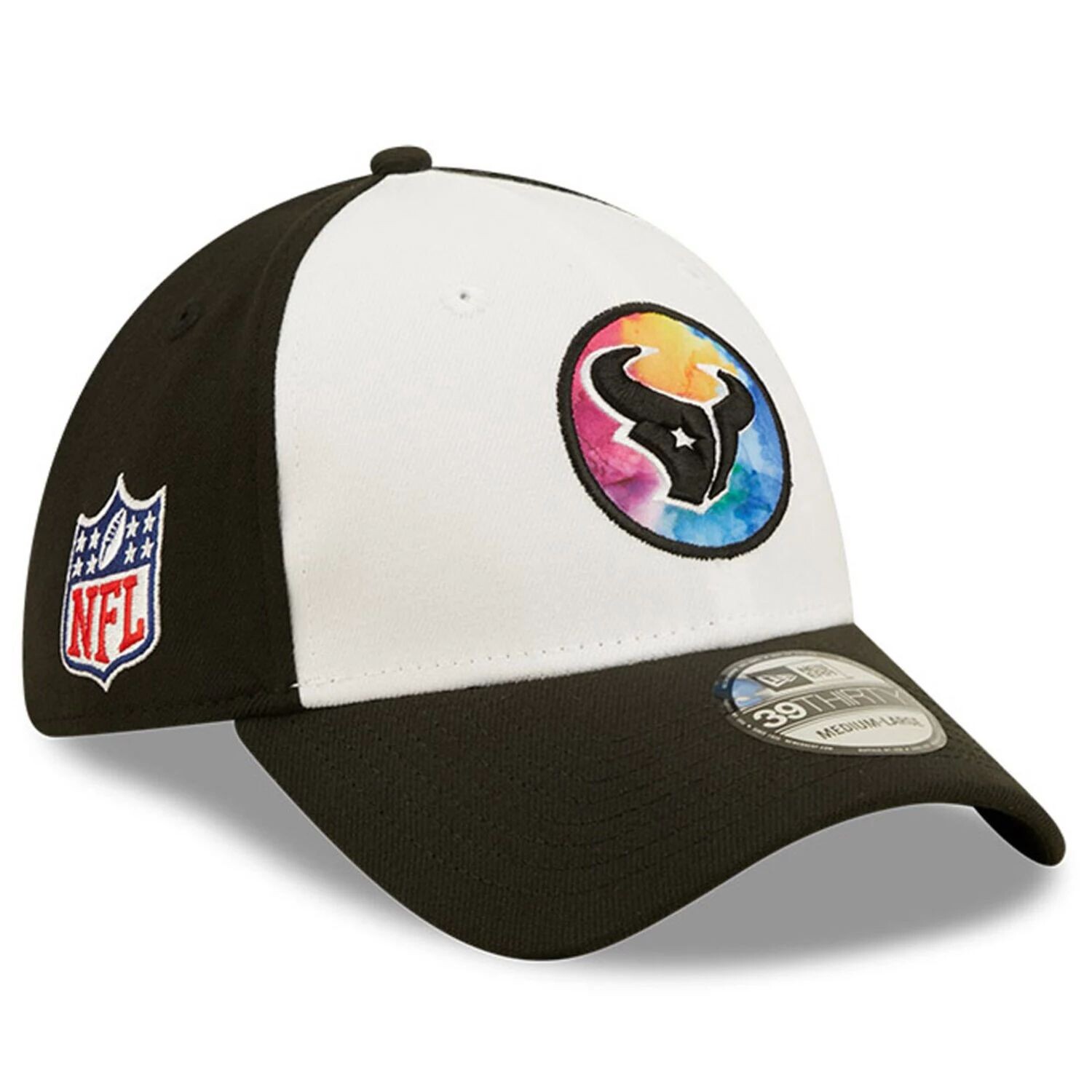 

Мужская кепка New Era белого/черного цвета Houston Texans 2022 NFL Crucial Catch 39THIRTY Coaches Flex Hat