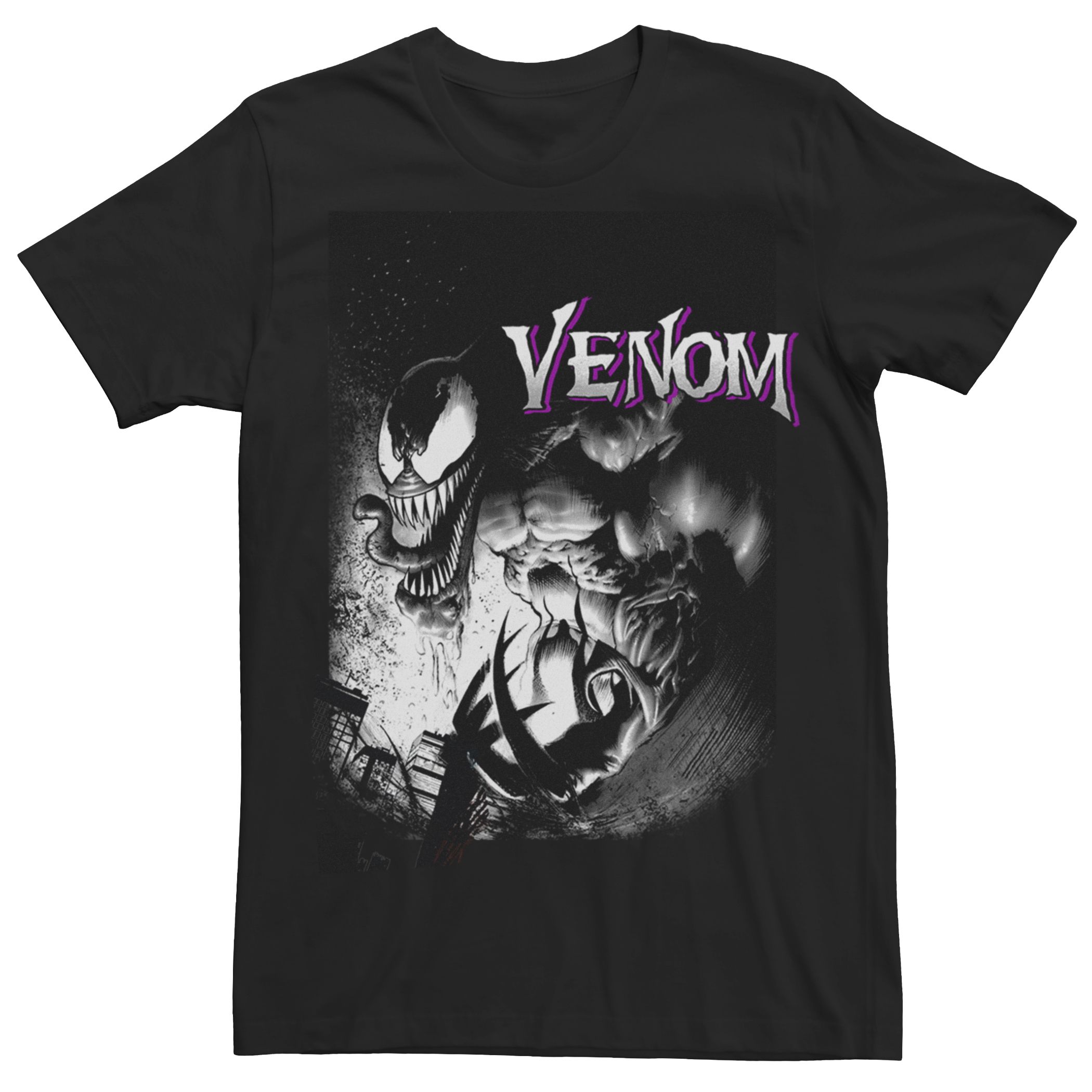 Мужская футболка с рисунком Marvel Venom Angry Licensed Character