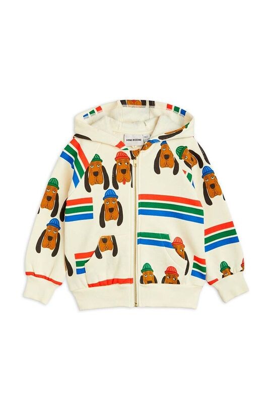 

Детская хлопковая толстовка Mini Rodini, белый