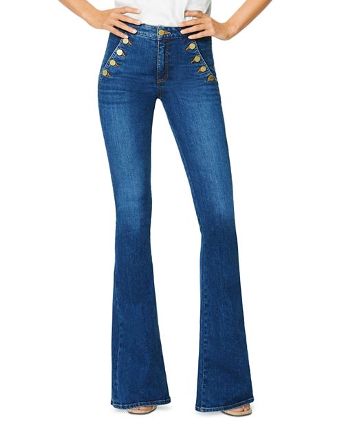 цена Расклешенные джинсы Helena с высокой посадкой цвета «Sailor» средней потертости Ramy Brook, цвет Blue