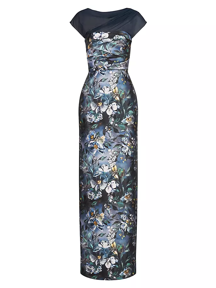 Платье-колонна Delana Mikado Theia, цвет alfresco floral