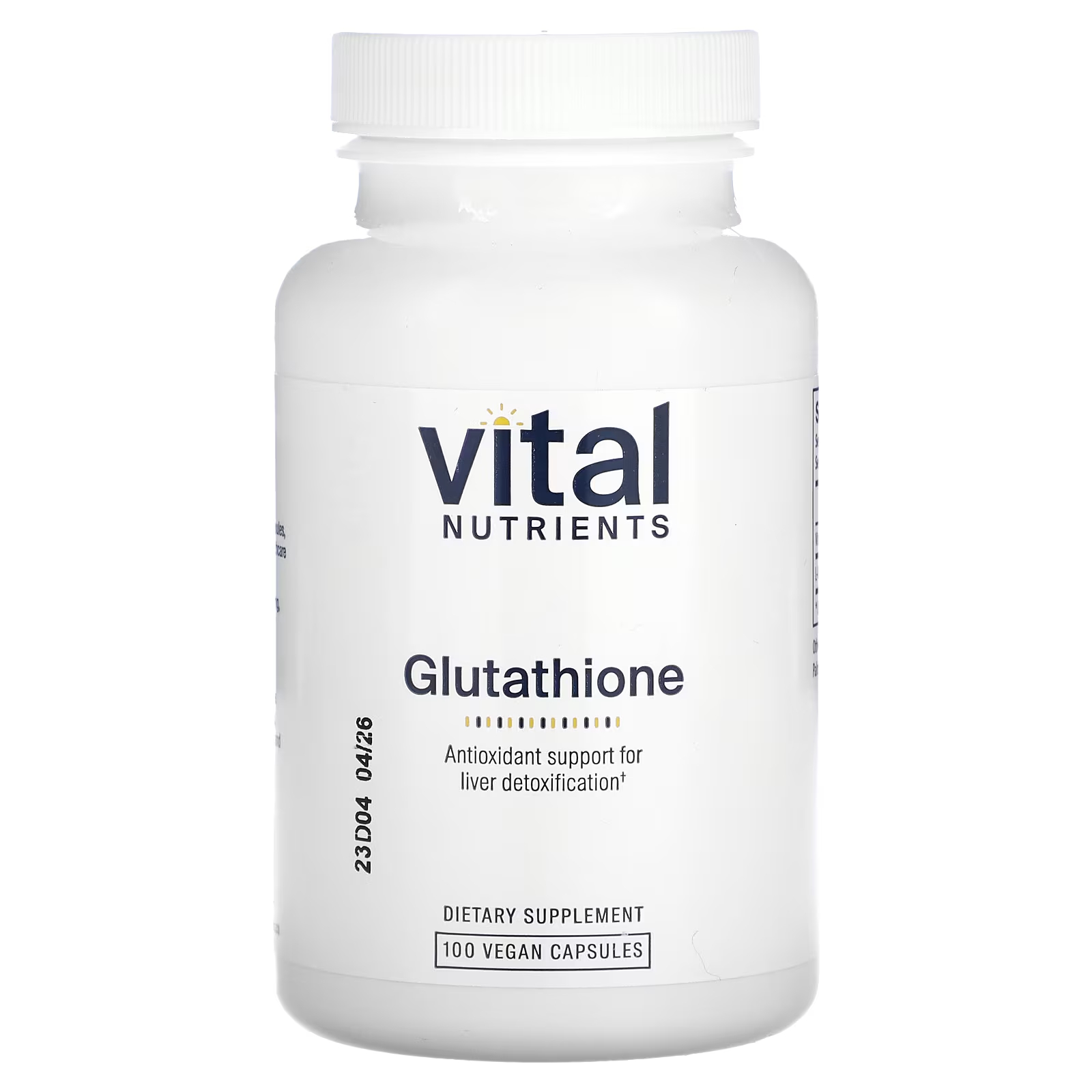 Глутатион Vital Nutrients, 100 веганских капсул vital nutrients triple mag 90 веганских капсул
