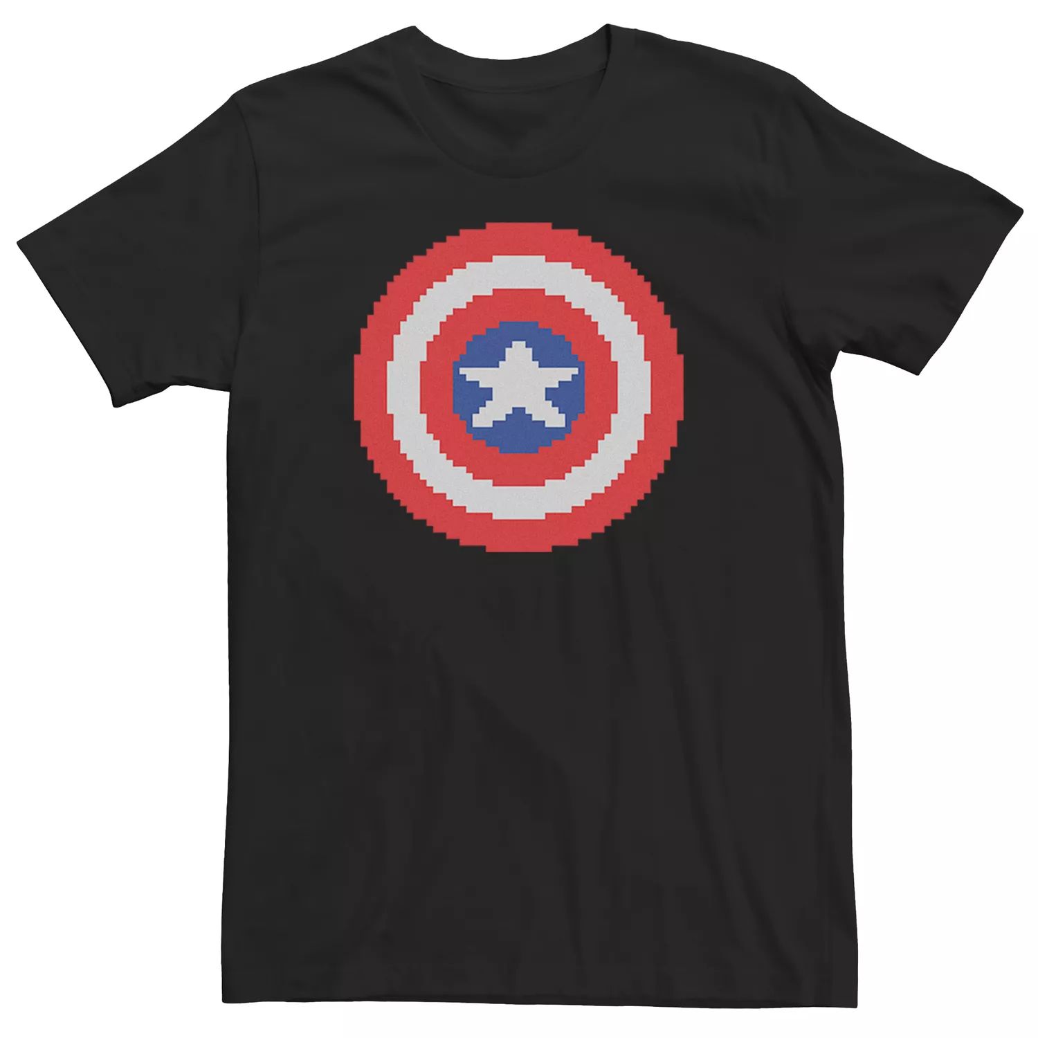 

Мужская футболка Marvel Universe Captain America Pixel Shield Licensed Character