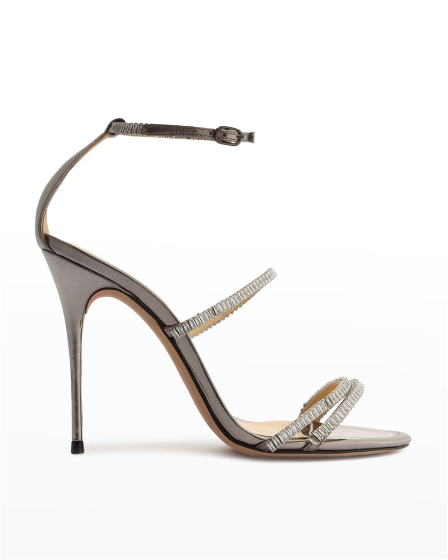 

Кружевные сандалии на шпильке с металлическим украшением Alexandre Birman
