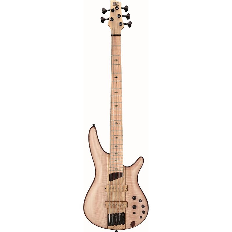 

Басс гитара Ibanez Premium SR5FMDX2 5-string Bass Guitar - Natural Low Gloss