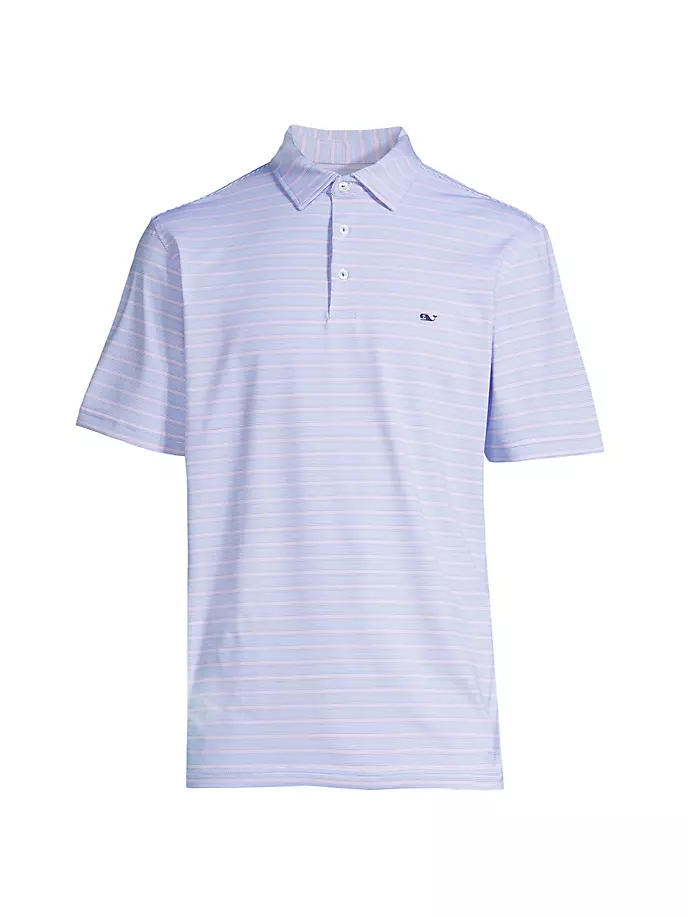 

Рубашка-поло Sankaty в полоску St. Jean Vineyard Vines, цвет stripe white