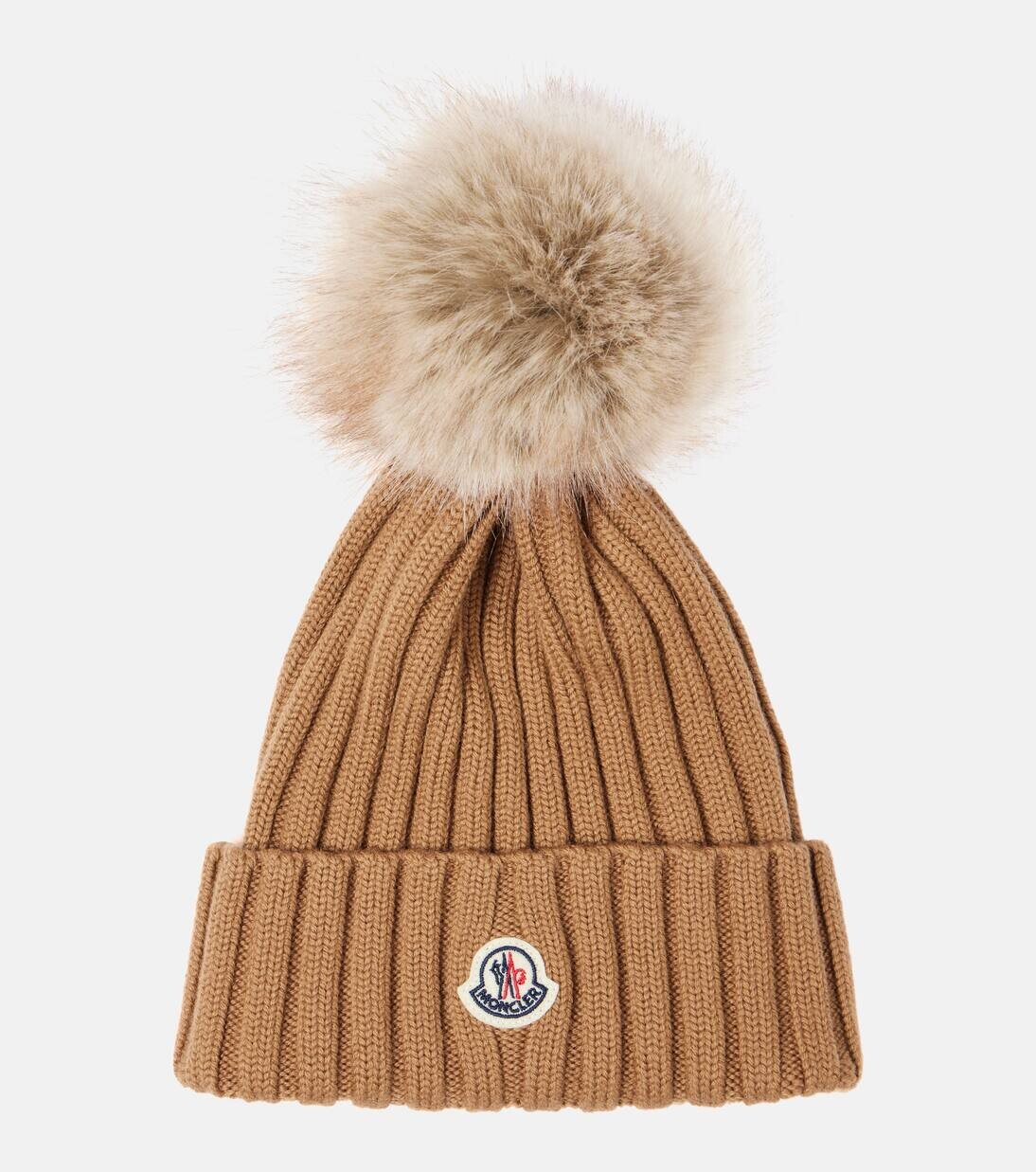 

Шапочка из натуральной шерсти Moncler, бежевый