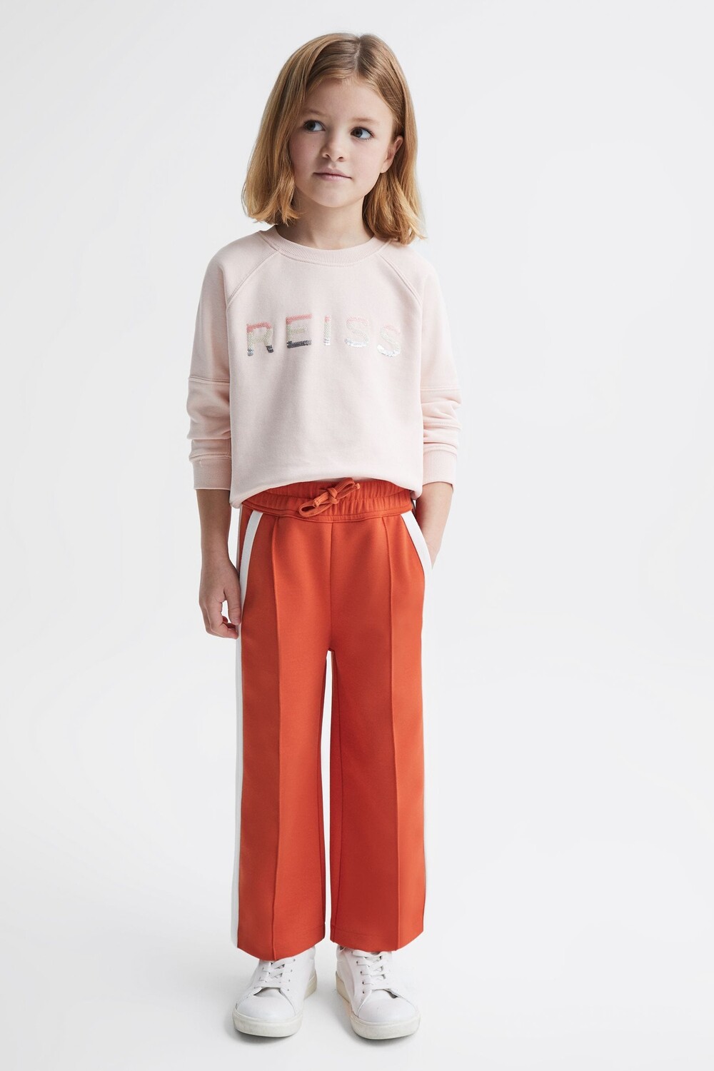 

Полосатые брюки из джерси Tegan по бокам Reiss