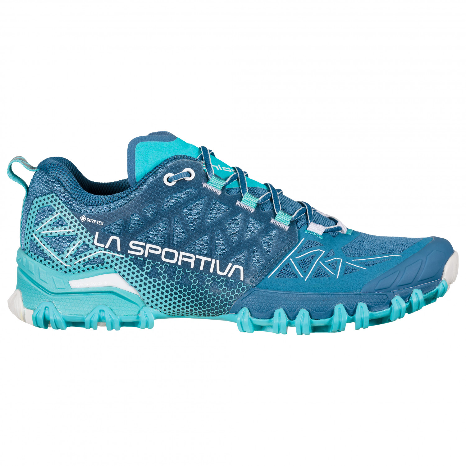 Кроссовки для бега по пересеченной местности La Sportiva Women's Bushido II GTX, цвет Atlantic/Aquarelle