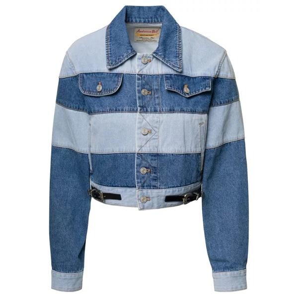 

Джинсы mahina' denim patchwork jacket with heart-sha Andersson Bell, синий