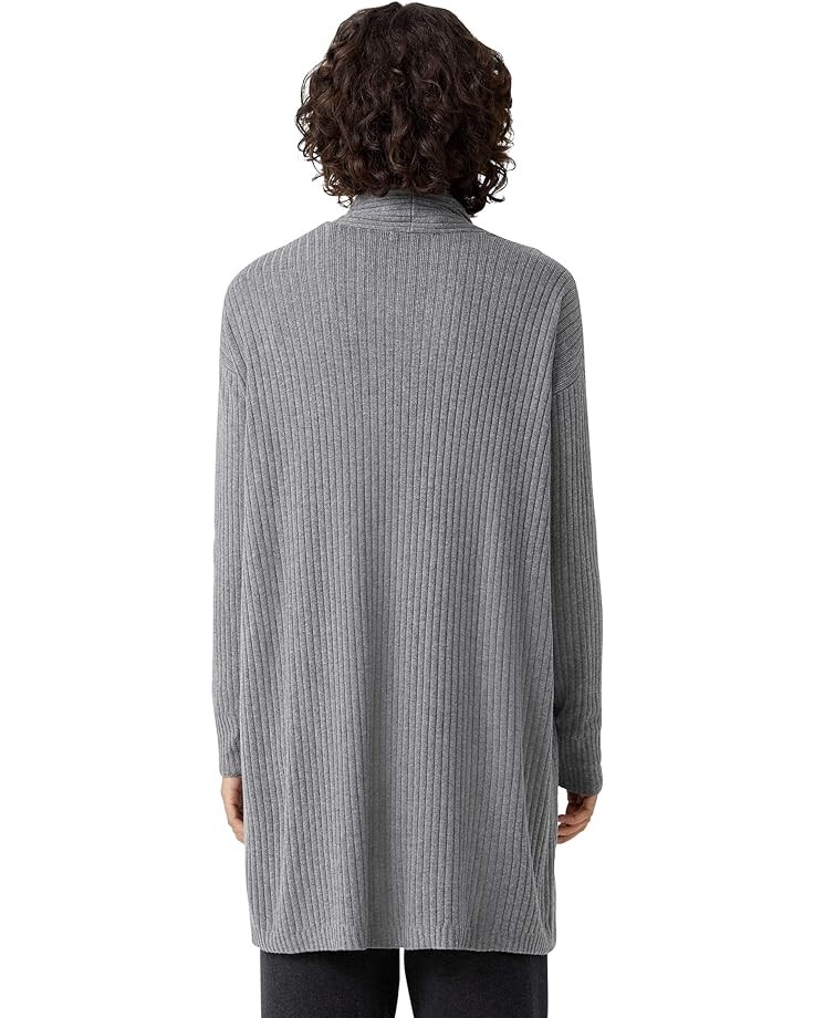 

Свитер Eileen Fisher High Collar Cardigan in Peruvian Organic Cotton Tencel, угольный