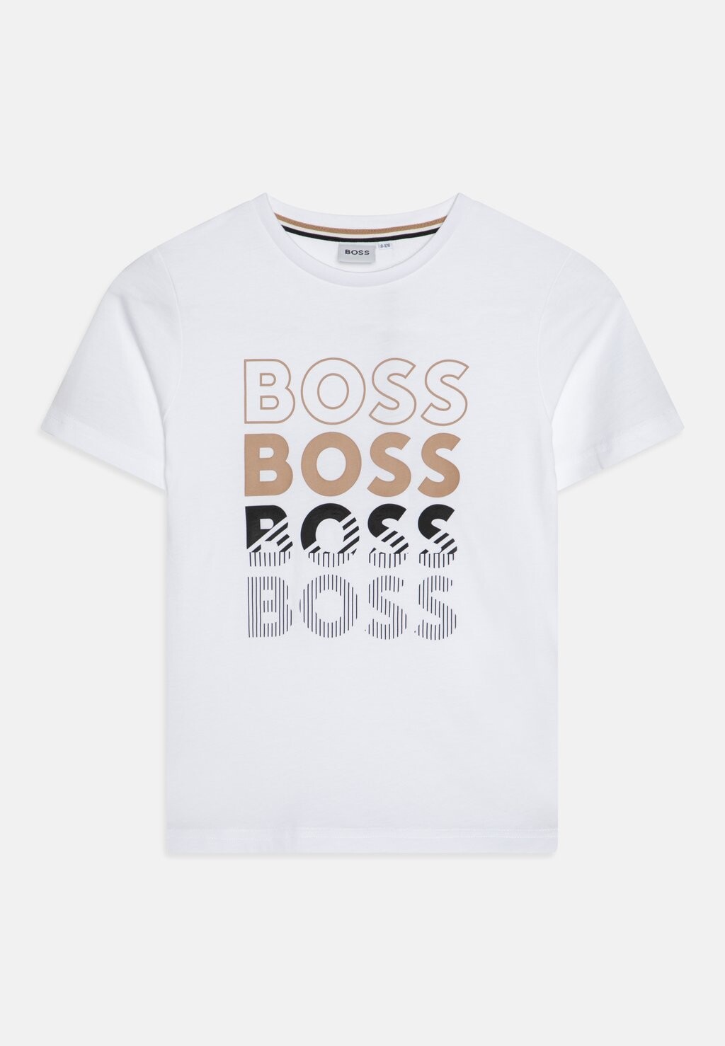 

Футболка с принтом SHORT SLEEVES TEE BOSS Kidswear, цвет white
