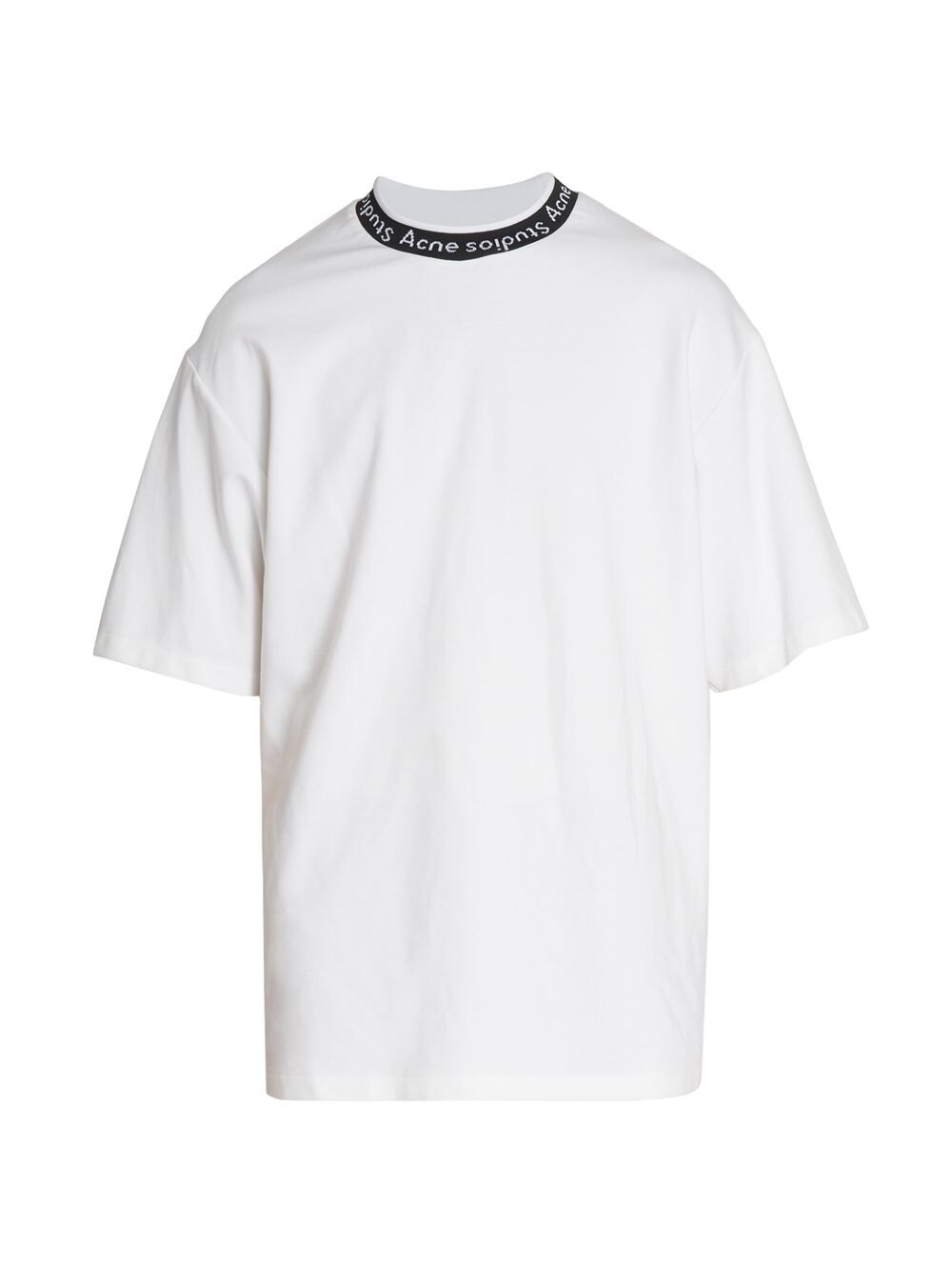 

Ребристая футболка с логотипом Extorr Acne Studios, белый