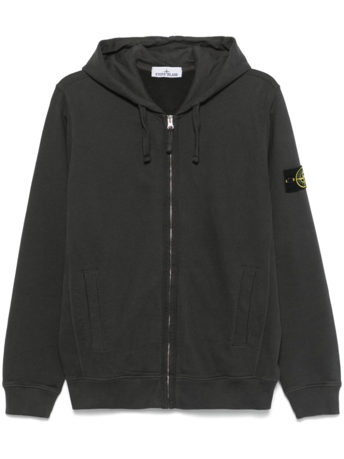 

Худи с нашивкой Compass Stone Island, серый